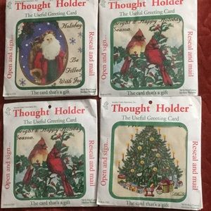 6 Vintage holiday cards w/potholders